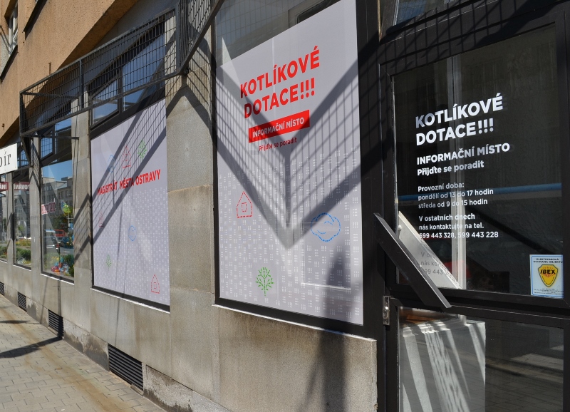 V rámci informační kampaně ke kotlíkovým dotacím město otevřelo i specializované informační místo. Foto: René Stejskal